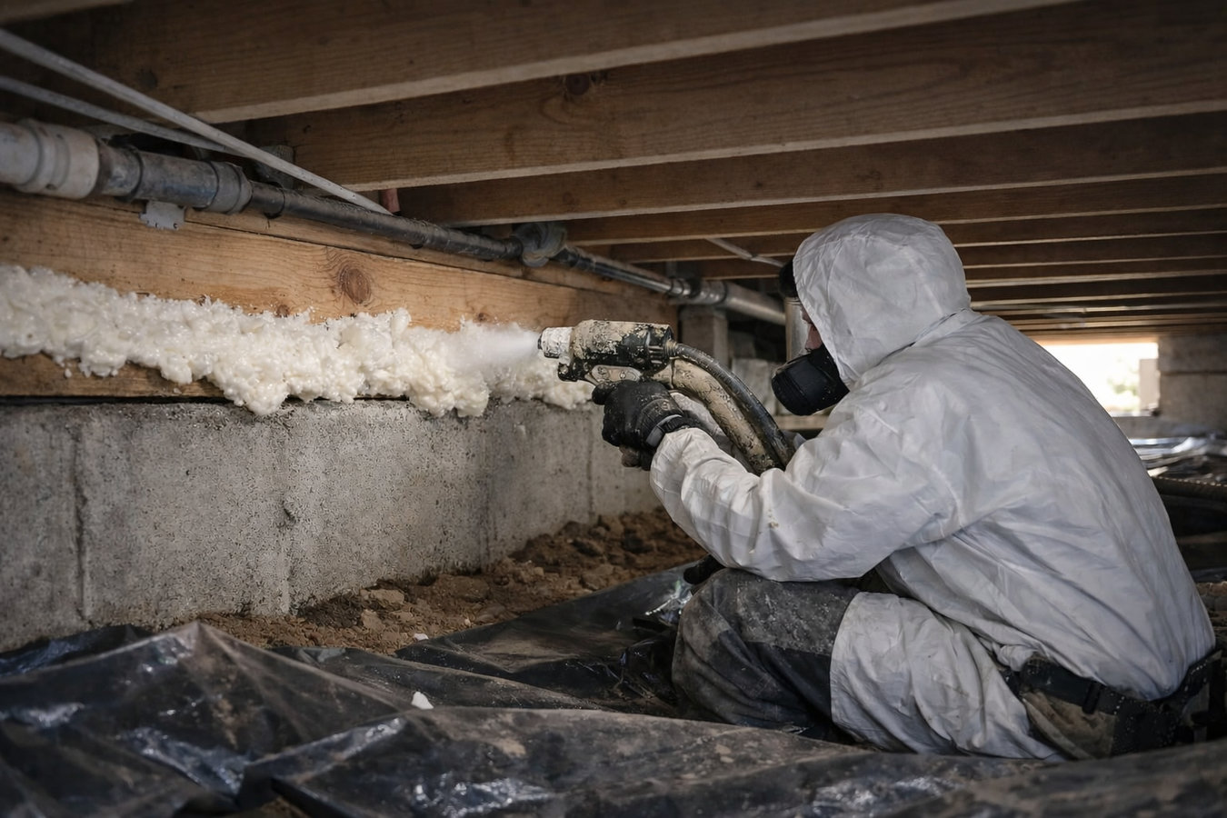 Crawl space insulation
